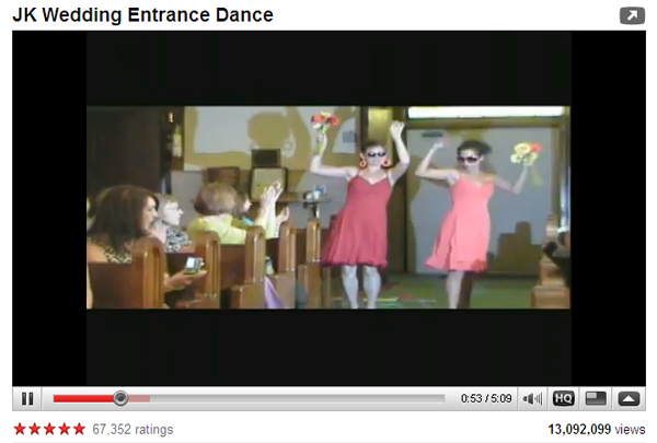 JK Wedding Entrance Dance on Youtube