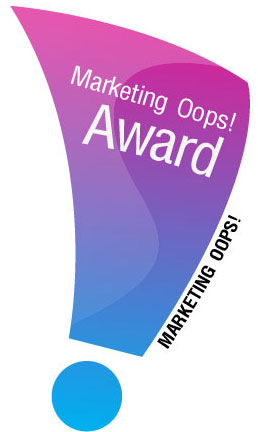 Marketing Oops Award