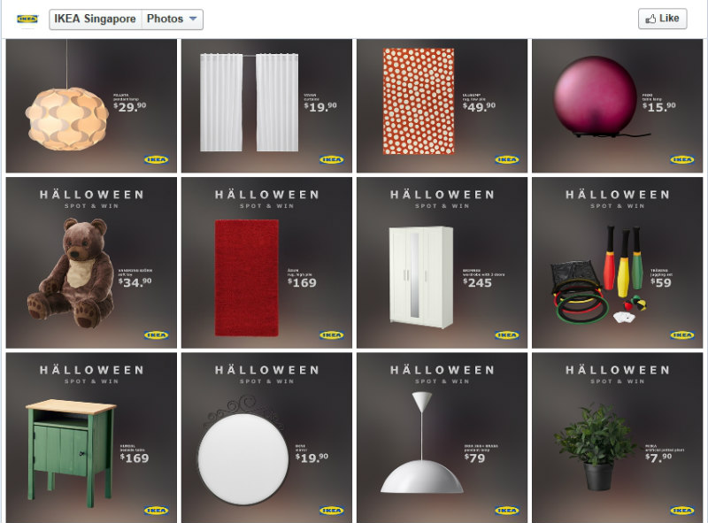 IKEA Halloween Spot & Win Contest -Page