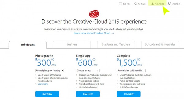 adobe creative cloud storage