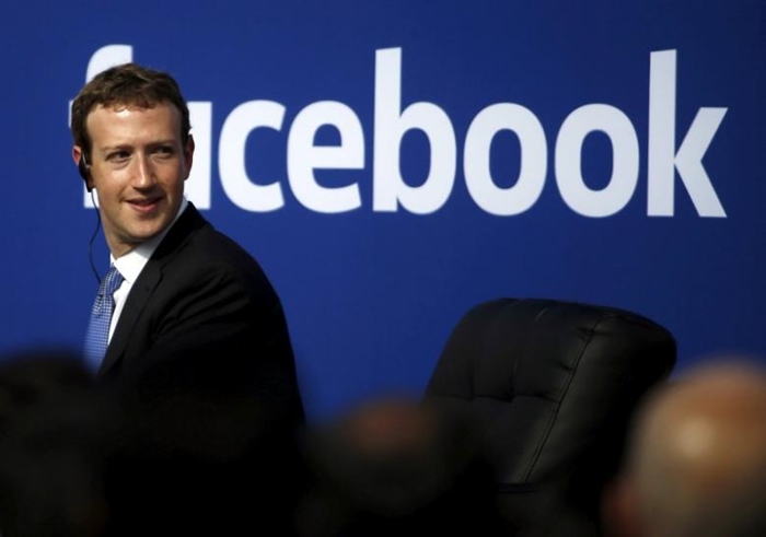 File photo of Facebook CEO Mark Zuckerberg during a town hall at Facebook's headquarters in Menlo Park, California