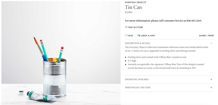 นี่คือ Tin Can กับราคาขาย "1,000 เหรียญสหรัฐ"