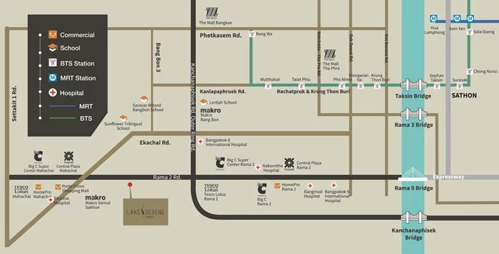 map in brochure