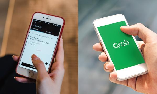Uber and Grab apps