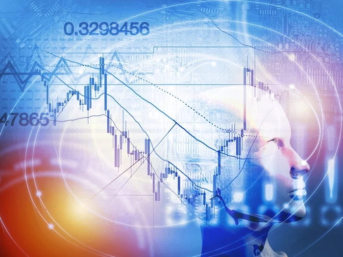 Quantitative stock and forex trading concept with artificial intelligence