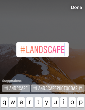 add-hashtag-story