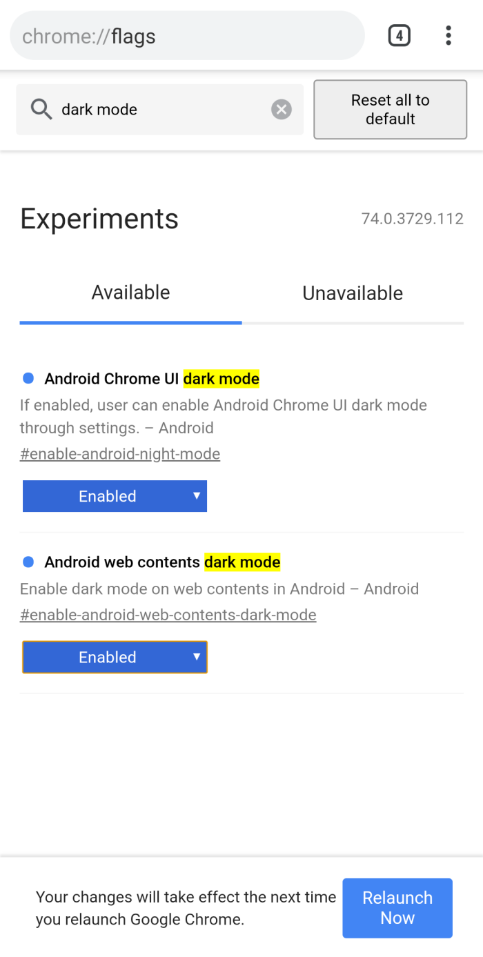 Dark Mode ใน Chrome