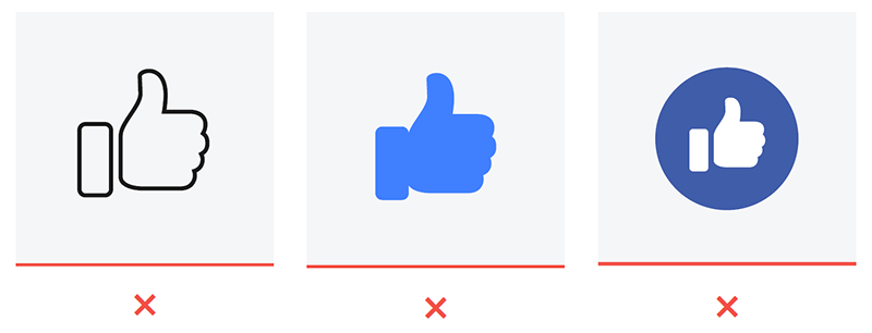 Facebook-brand-guideline Logo F thumb icon do and dont