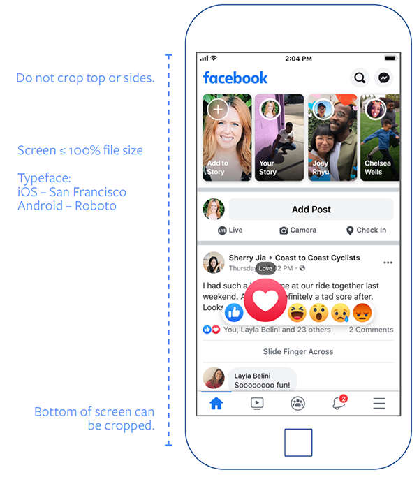 Facebook-brand-guideline การใช้ reaction