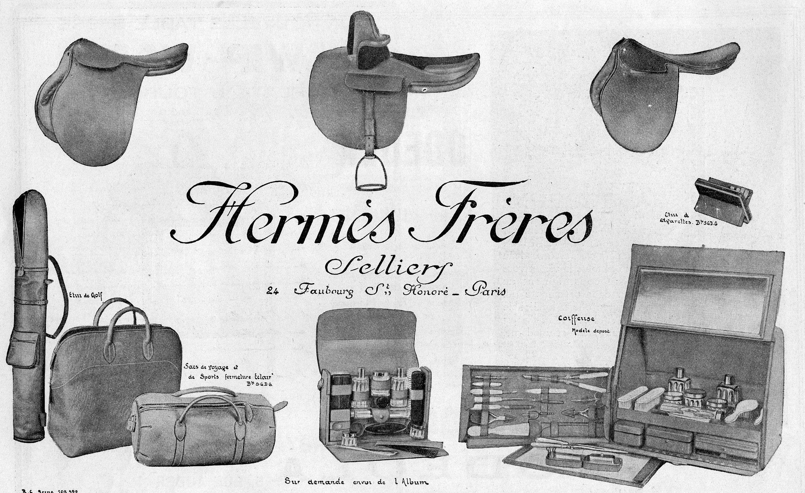 Hermès Frères advertisement, 1923