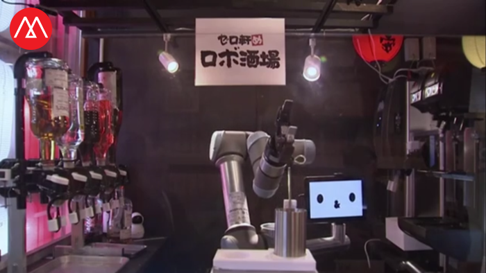 japan robot bartender bar