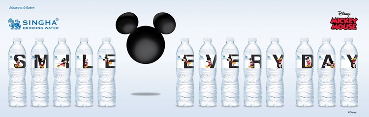 น้ำดื่มสิงห์ ชวนคนไทยส่งต่อข้อความแห่งความสุข เปิดตัวขวดตัวอักษร “Mickey Mouse Collection” กว่า 60 ลาย