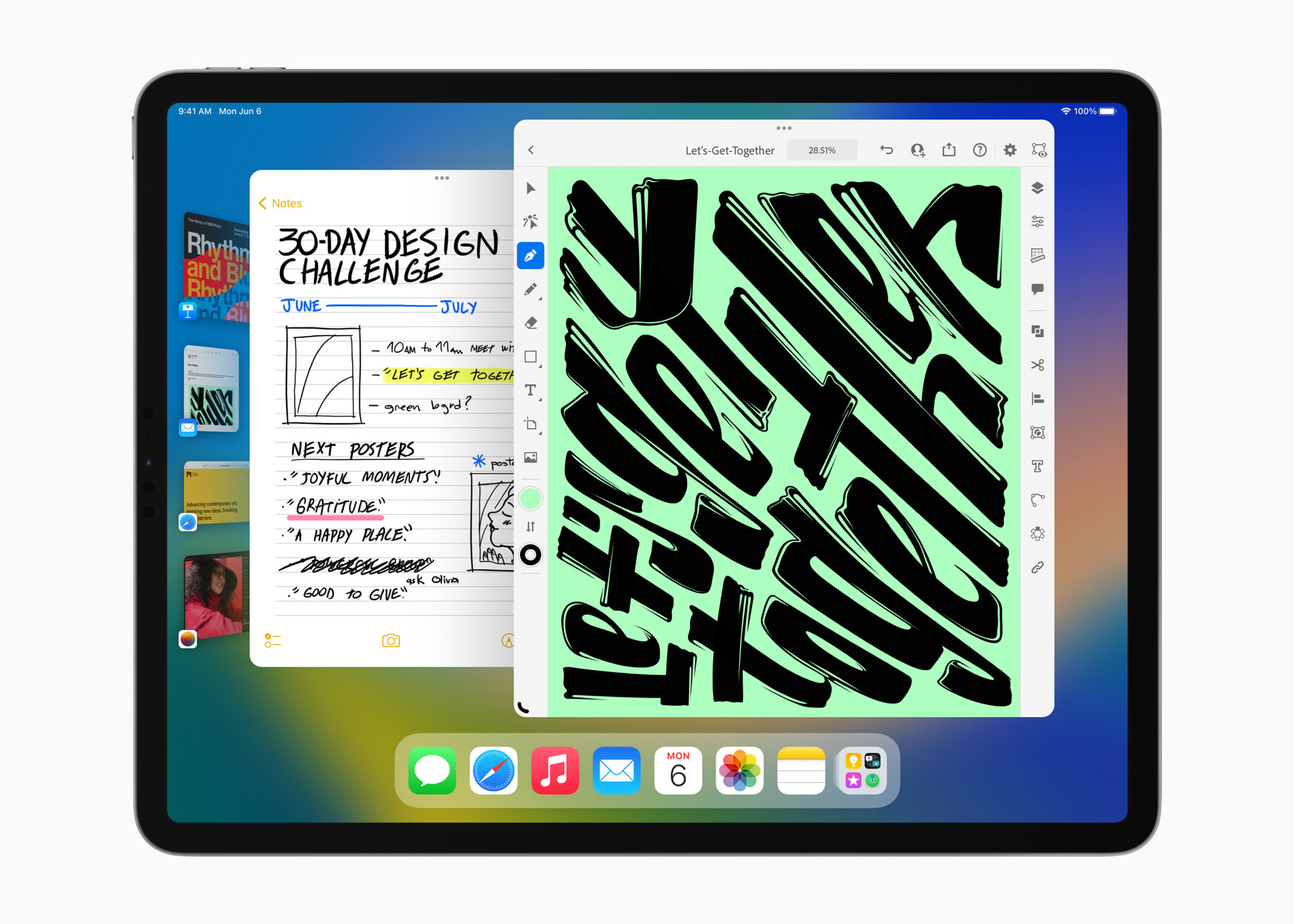 Apple iPad OS16 Multi-task