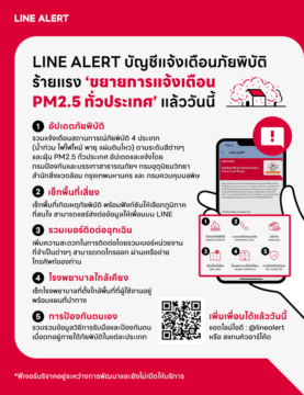 ควรมีติดเครื่องไว้ด่วนๆ! ‘LINE ALERT’ เปิดฟีเจอร์ ‘อัปเดต PM 2.5 ...