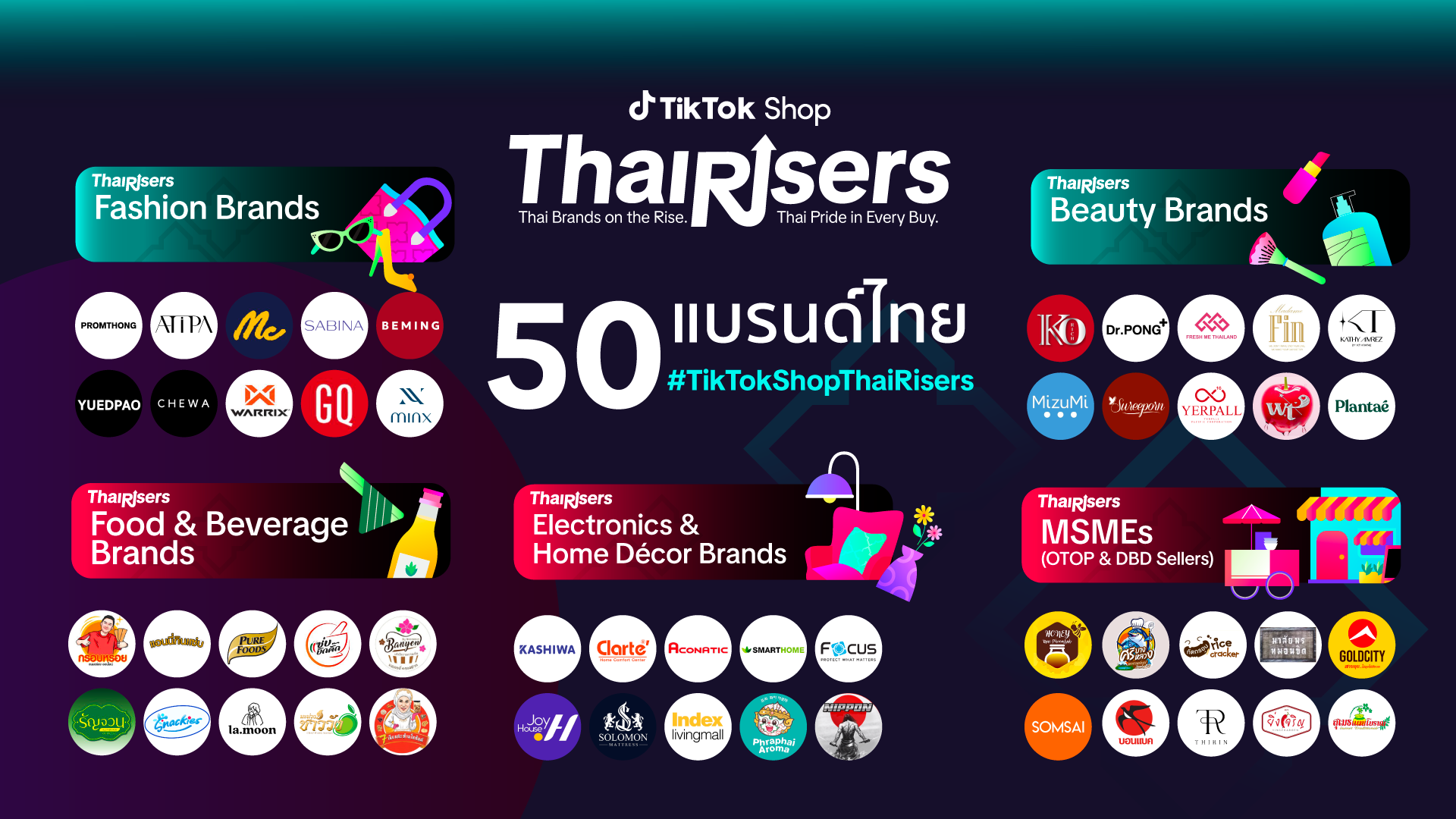 TikTok Shop T-Beauty-50brands
